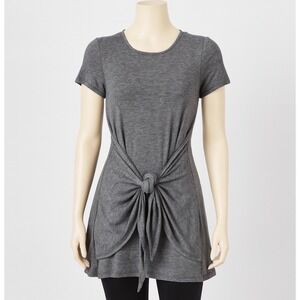 Anthro Dolan Left Coast Collection Tie Front Dress Women‎ XS Gray Striped Casual